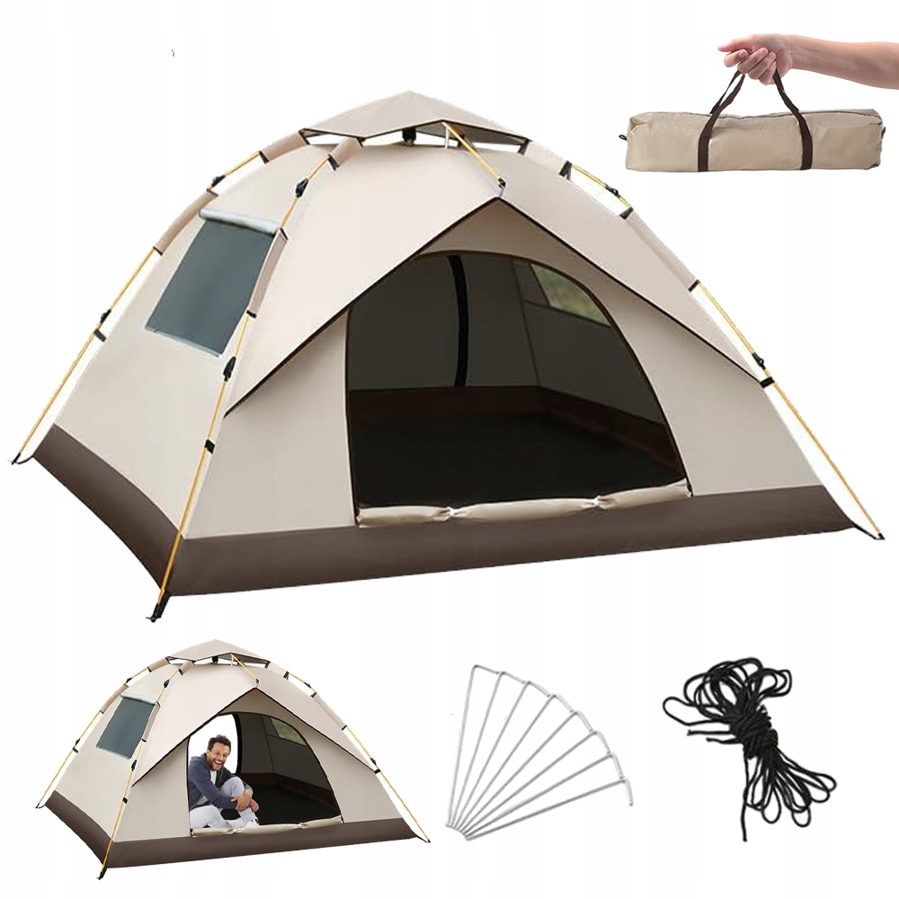 Přenosný Stan 2-3 Os. Camping Snadná Turistická Montáž