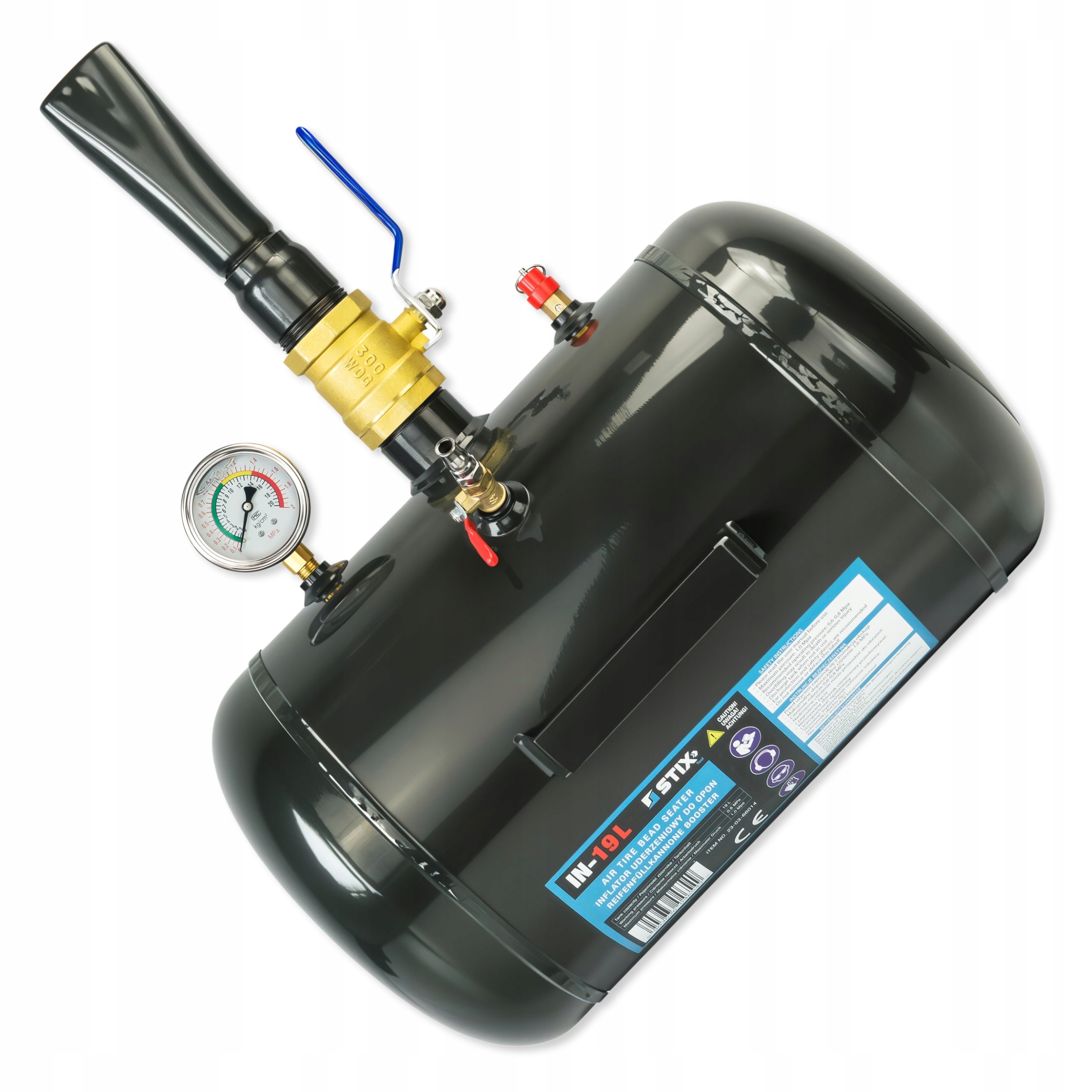 Inflátor Pro Nárazové Nafukování Pneumatik, Tlaková Nádoba 19 L Stix