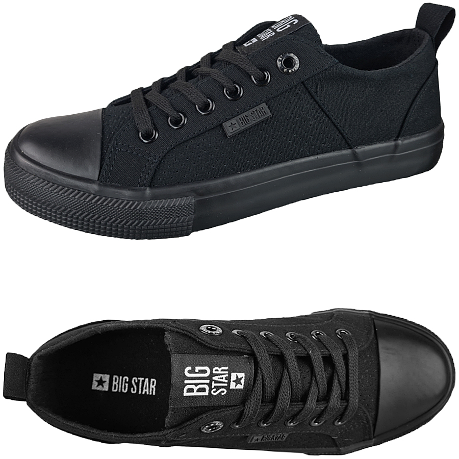 

Trampki Big Star damskie całe czarne HH274018 39