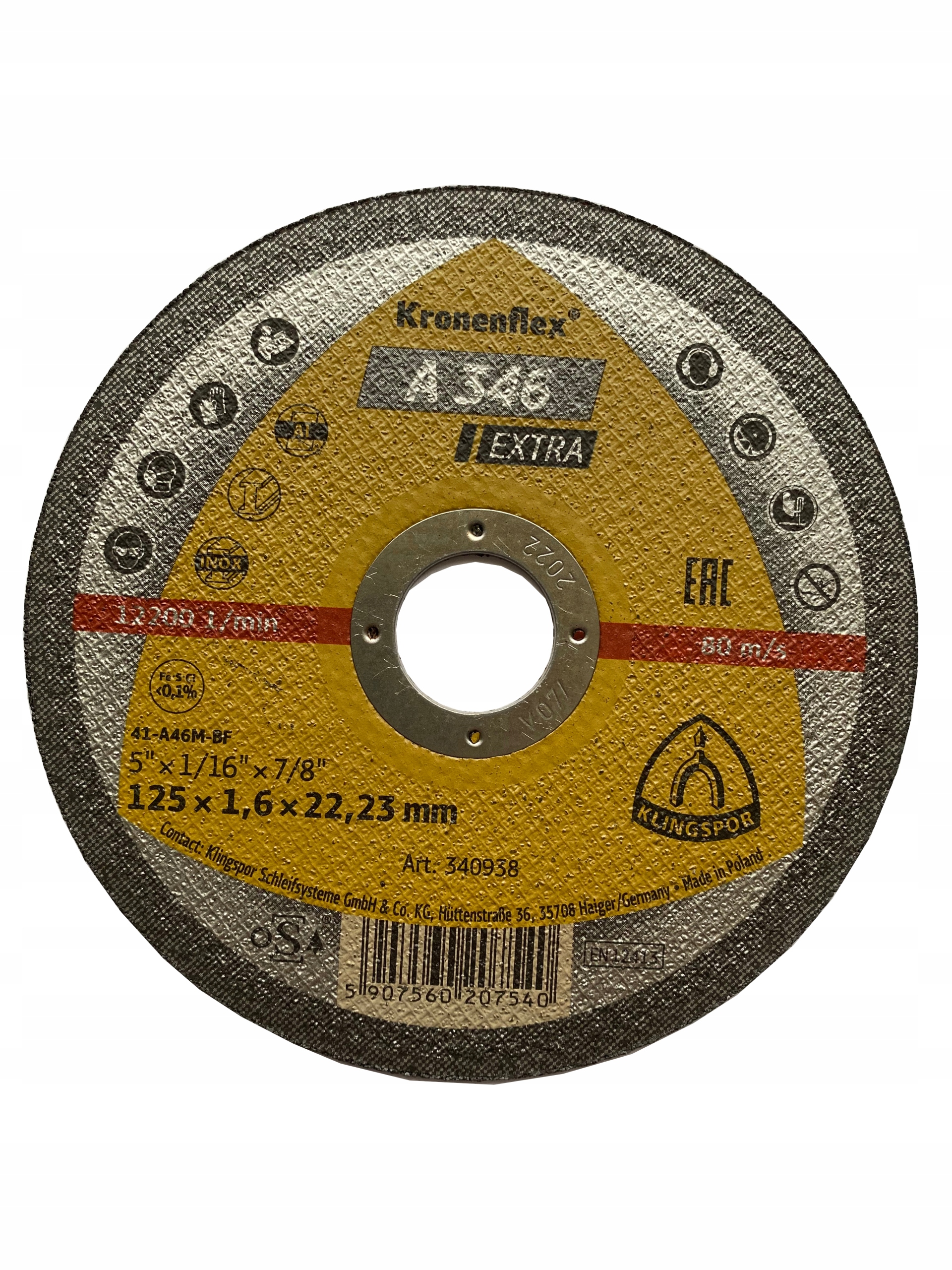 

Tarcza Do Cięcia Metalu 125x1,6 Klingspor 1SZT.