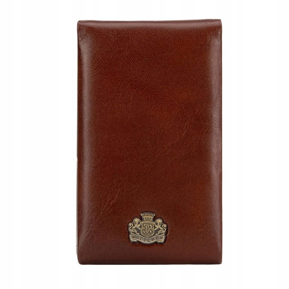 Kožené světle hnědé pouzdro na vizitky Wittchen Arizona 10-2-240-5
