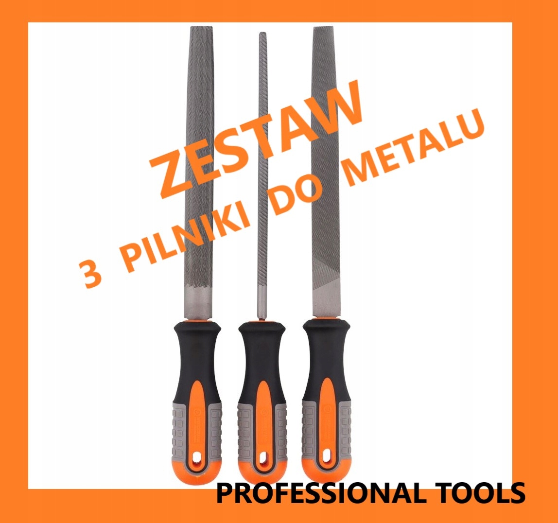 ZESTAW 3 PILNIKÓW DO Metalu PILNIKI PROMOCJA