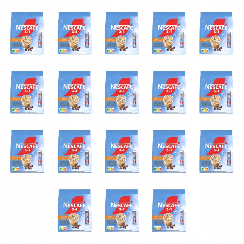 Nescafe 3in1 Frappe Caramel 8x15g X18