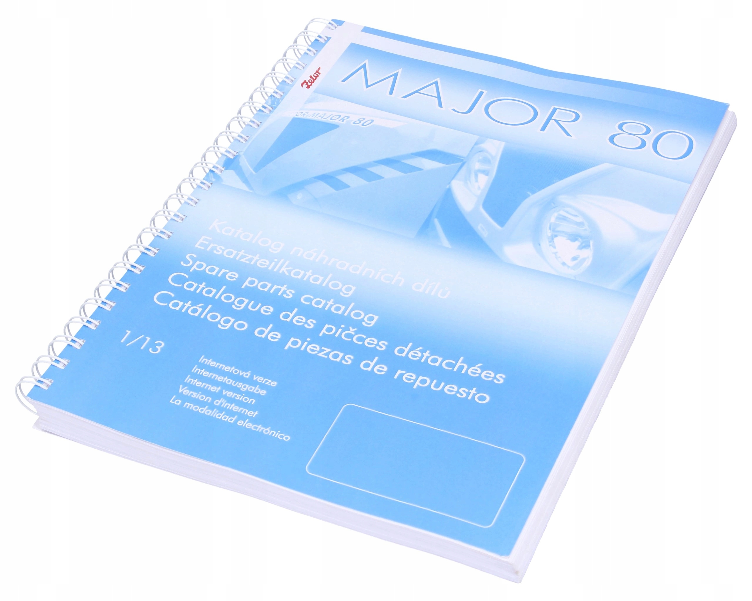 katalog náhradních dílů Zetor Major 80