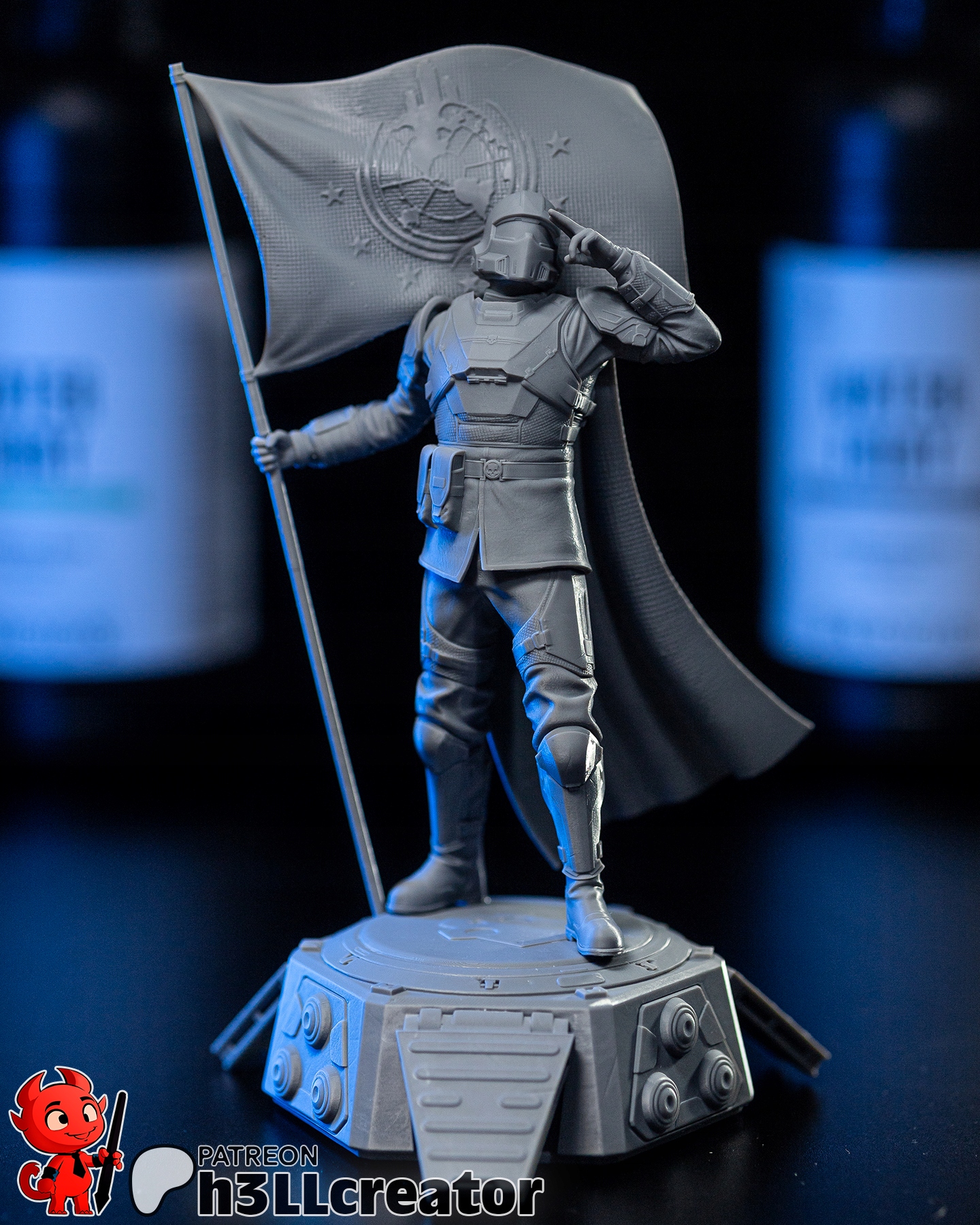 Helldiver Helldivers 2 h3LL figurka tvůrce 3D tisk 12K