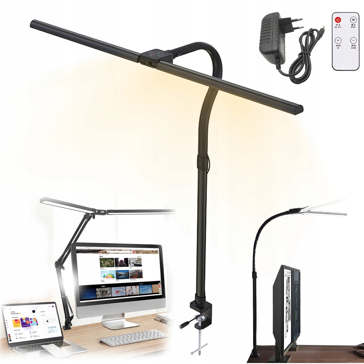 Truhlářská Lampa 24W 5 Modelů Světla, Hliníková Konstrukce