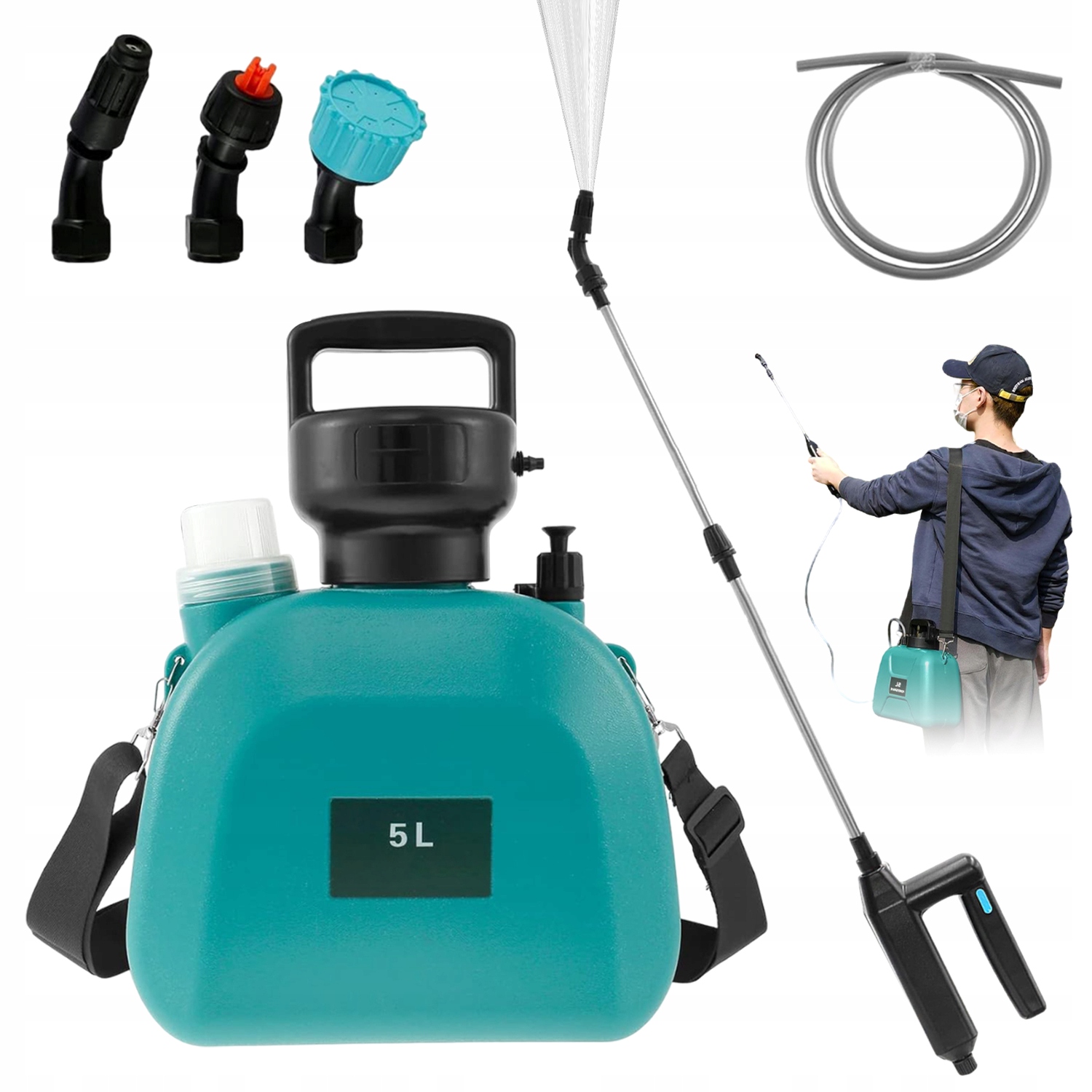 Akumulátorový Oprayskač 5L 2000MAH 3 Teleskopická Trubka 81.7 CM