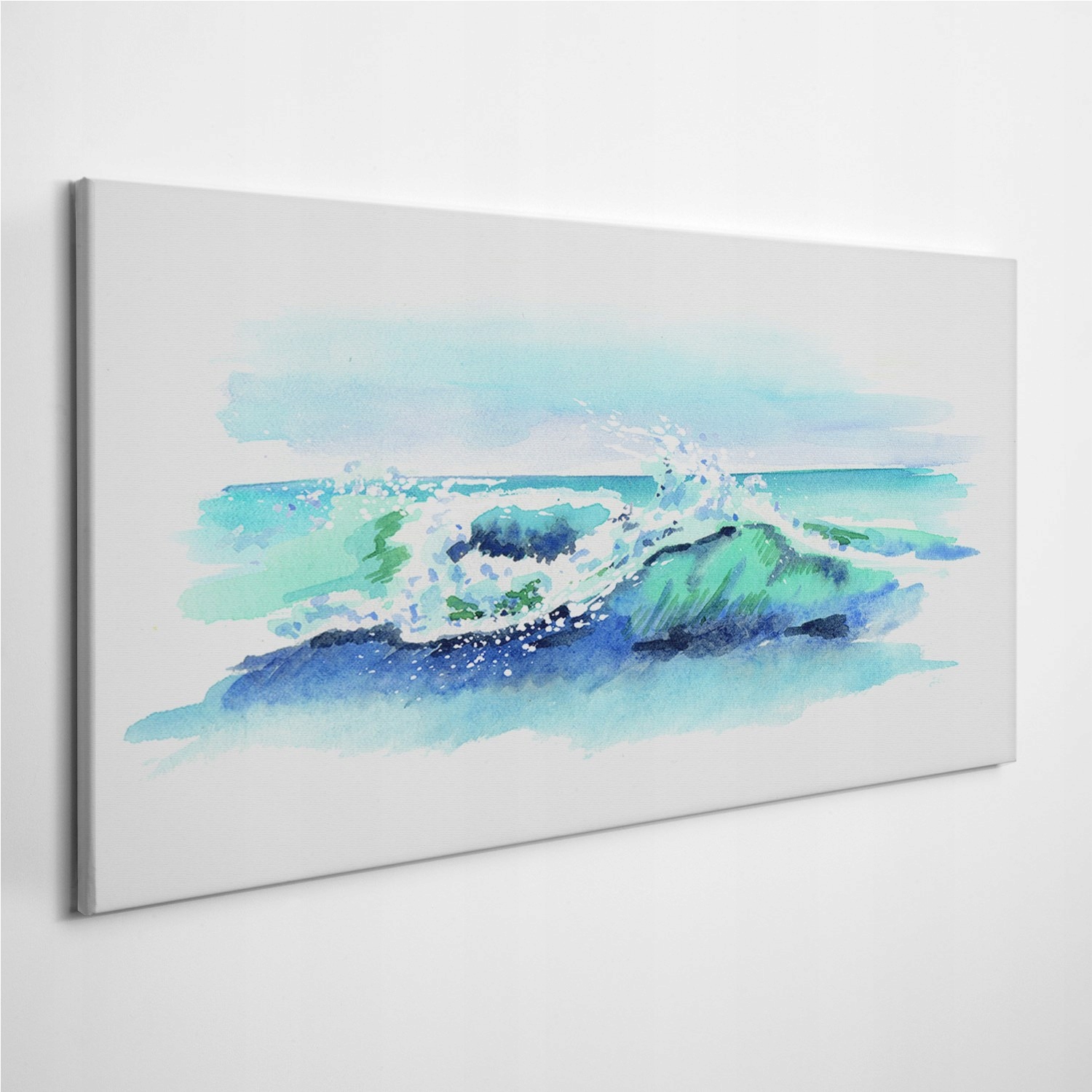 

Fotoobraz na płótnie Akwarele Ocean Fale 100x50 cm
