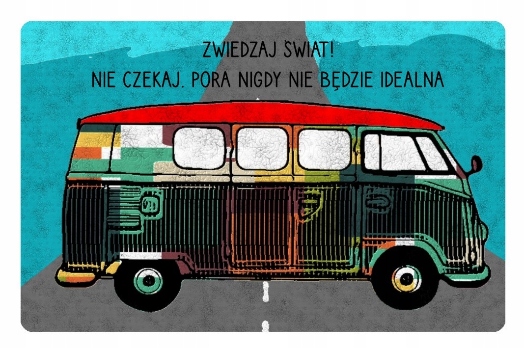 

Magnes Volkswagen kamper bus podróże camper van