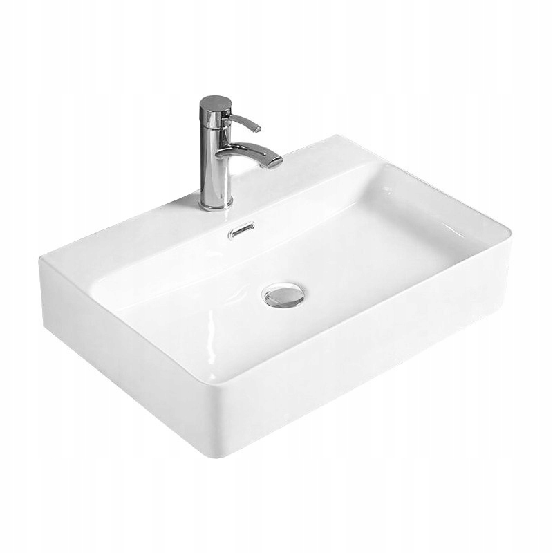 Mexen Lara umyvadlo na desku 60 x 42 cm, Bílá 21166000