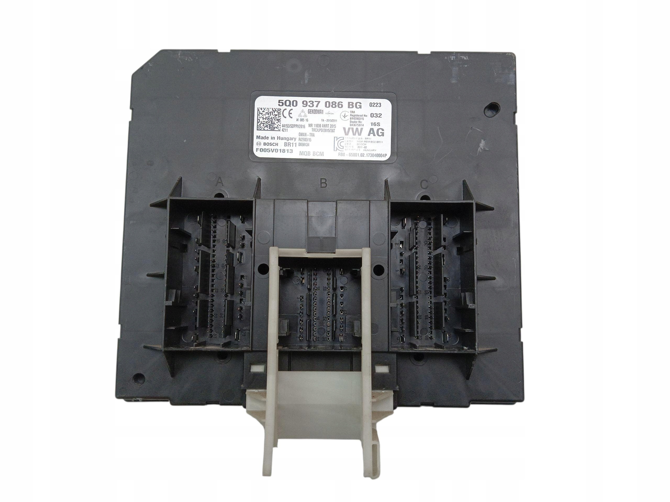 Unité commande confort BCM VOLKSWAGEN GOLF VII 7 PASSAT B8 OCTAVIA III 5Q0937086BG