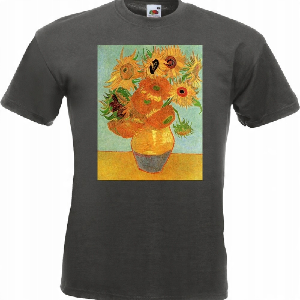 

Koszulka z nadrukiem Van Gogh słoneczniki XXL