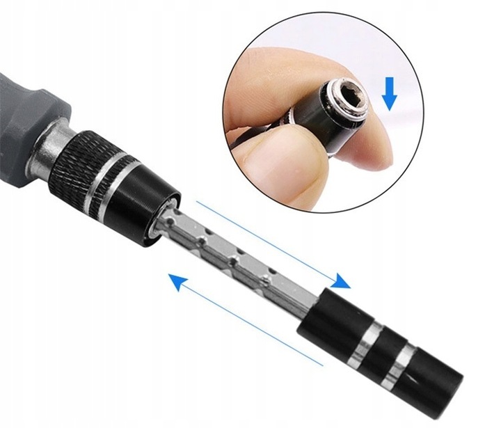 ZESTAW NARZĘDZI WKRĘTAKI PRECYZYJNE KOŃCÓWKI 115EL Waga produktu z opakowaniem jednostkowym 0.54 kg