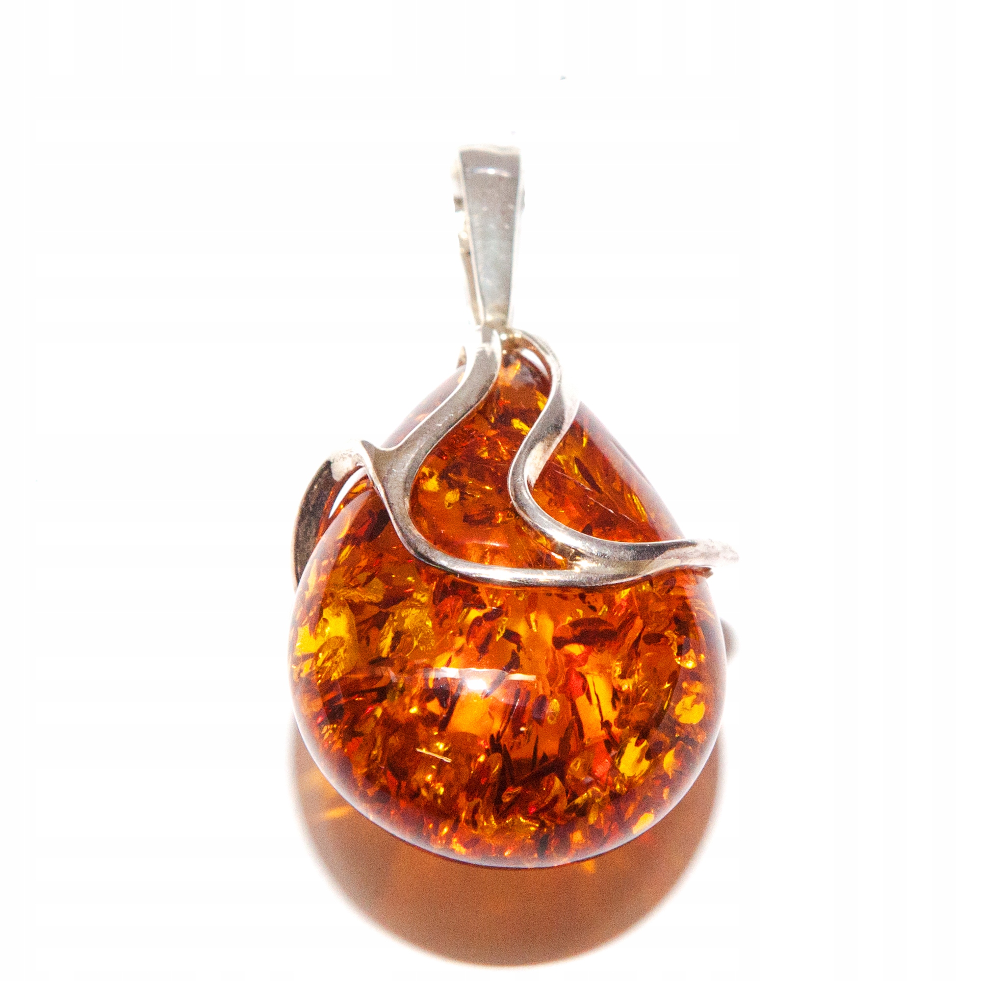 Přívěsek s jantarem jantar stříbro 925 velký