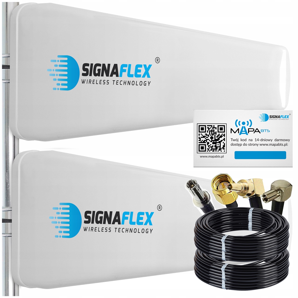 Venkovní Anténa Pro Internetový Router Dual 3G 4G 5G Lte Zte Huawei 2x15 m