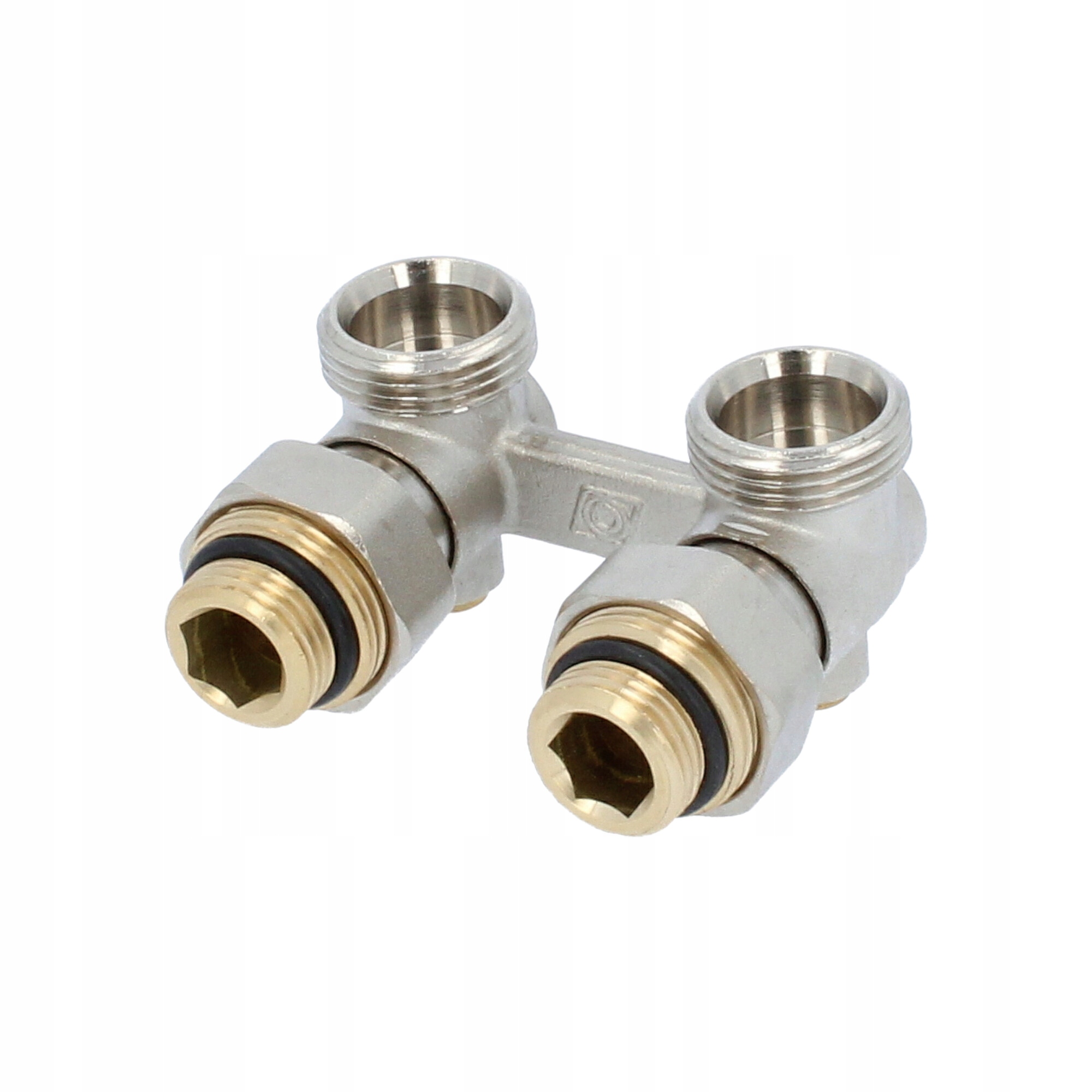 

Przyłacze grzejnikowe instalacji dwururowej kątowy