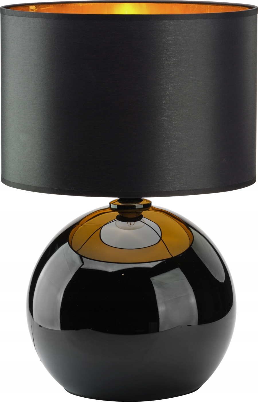 Stolová lampa TK-Lighting Palla čierna, žltá 60 W