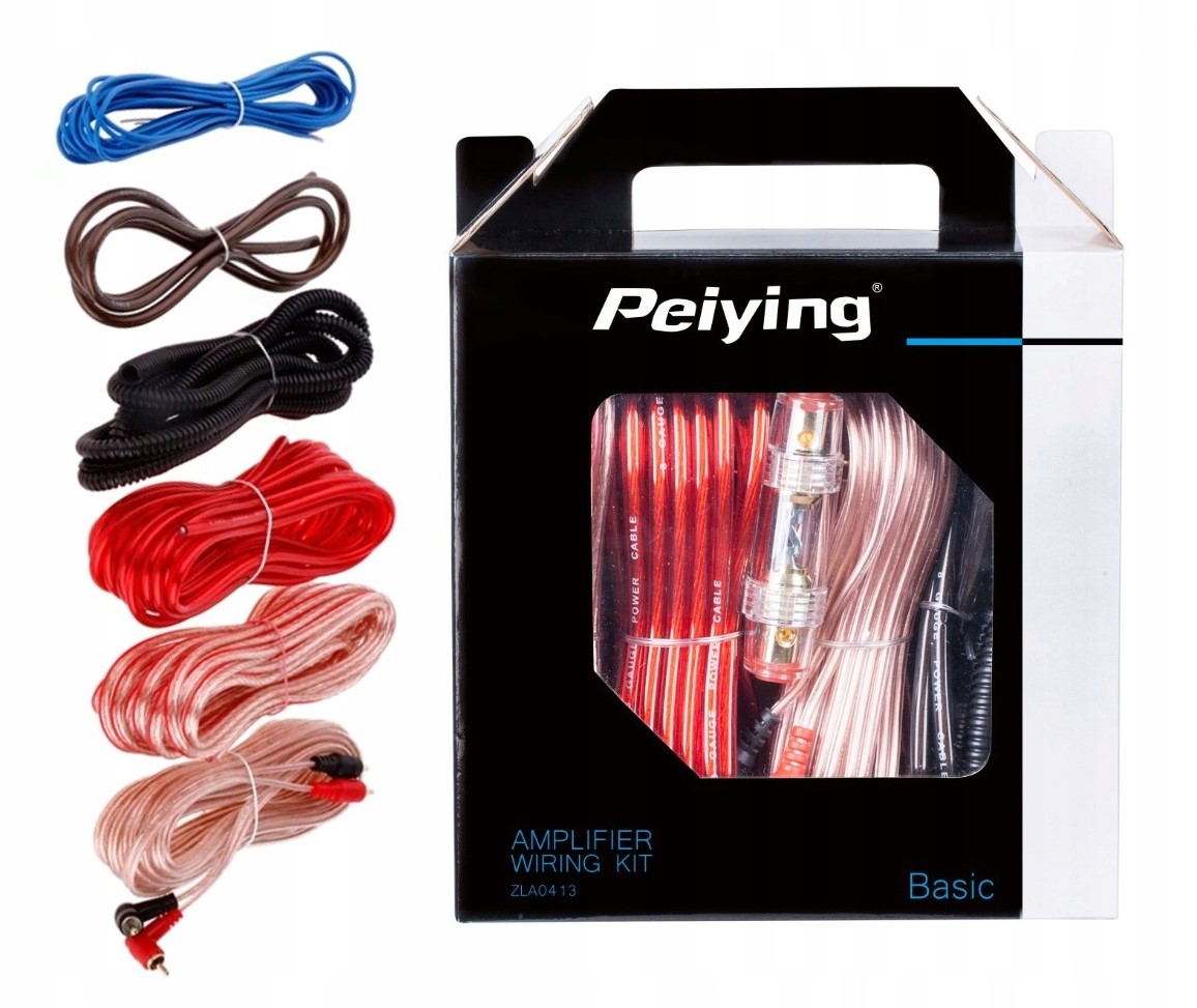 KABLE DO WZMACNIACZA TUBY ZESTAW MONTAŻOWY 1000W EAN (GTIN) 5901436703303