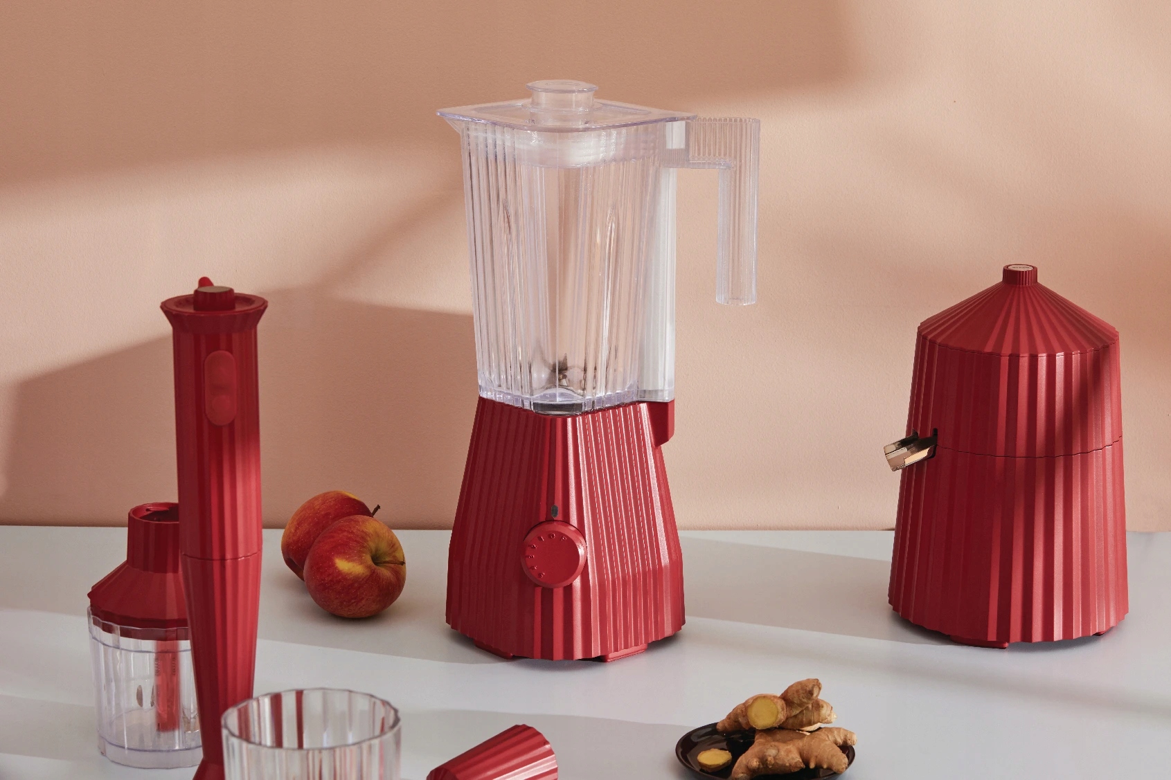 ALESSI Plissé Blender 700W 1,5L Biały Z Termoplastycznego Tworzywa — miniatura 11