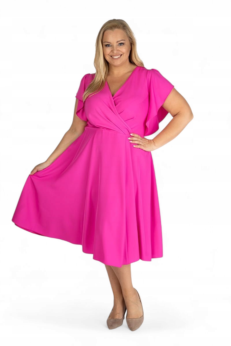 Elegantní šaty sukně plus size, velikost 48