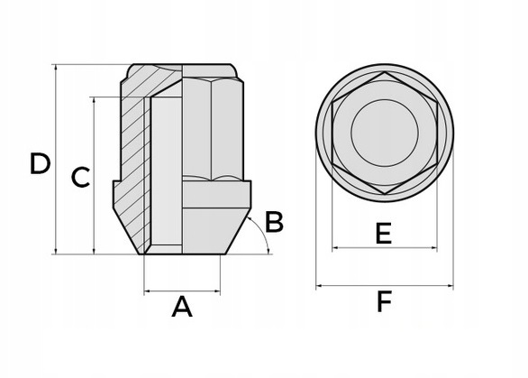 20 szt. Nakrętki do felg stalowych Ford, Volvo OEM Producent VT-Pro