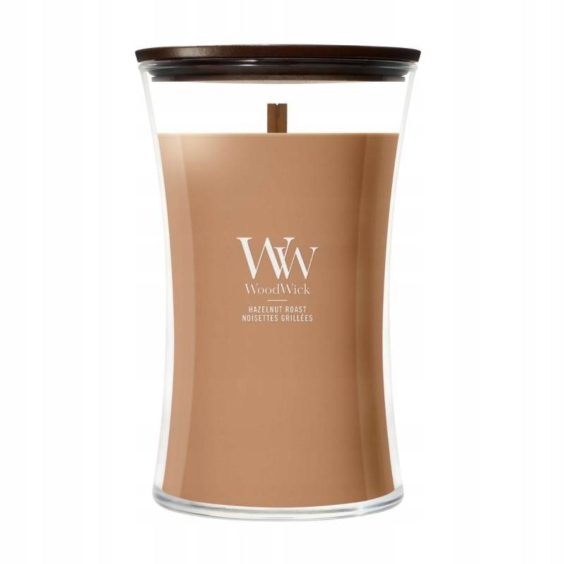 WoodWick Hazelnut Roast – velká vonná svíčka 610 g