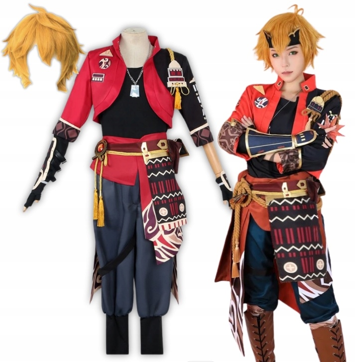 Kostým Thoma Genshin Impact Cosplay Paruka Wig Vlasy 158/164 CM