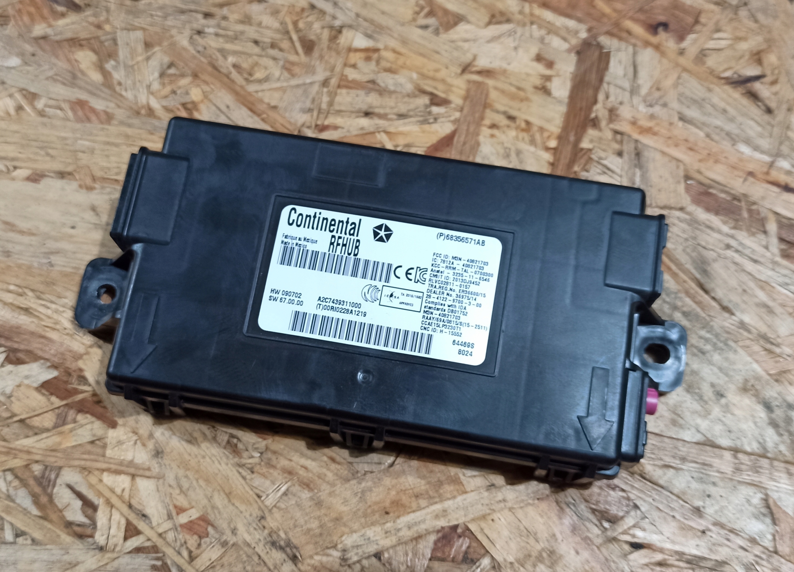 68356571AB - Модуль RFHub Dodge Charger Challenger 2015+