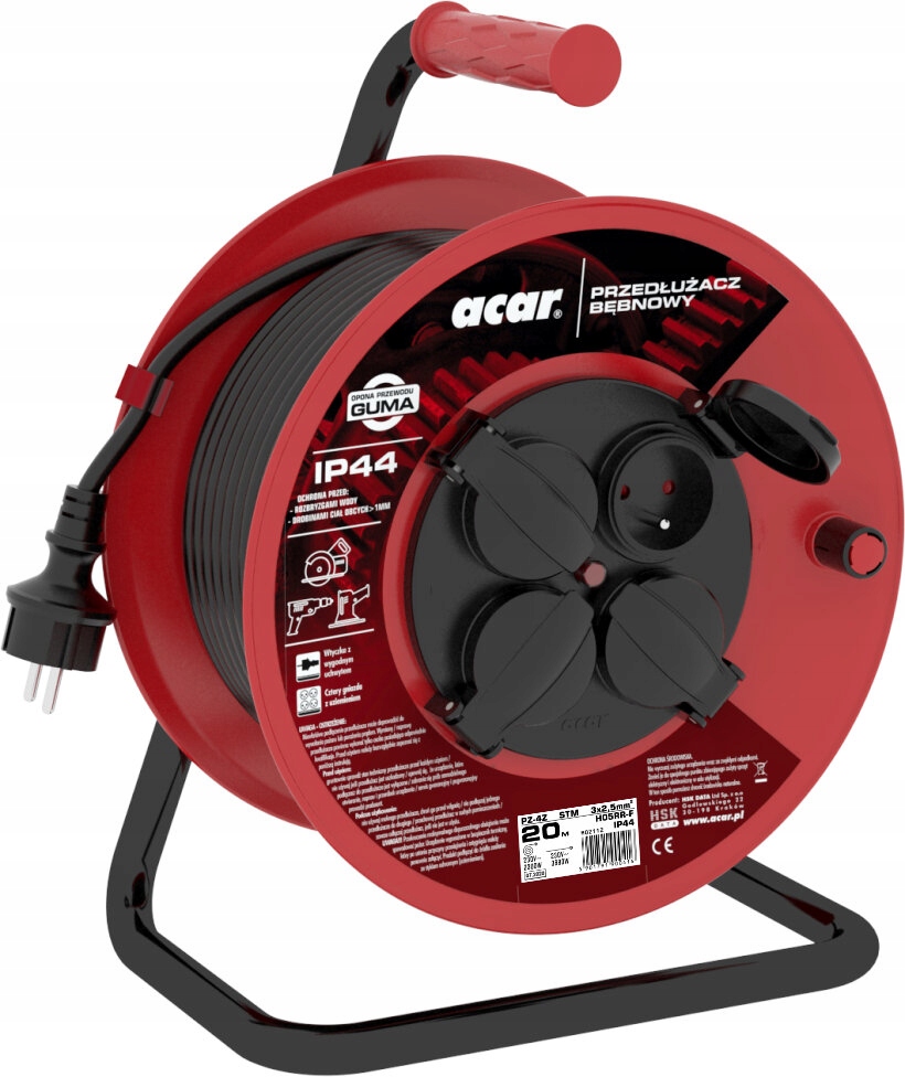 Przedłużacz bębnowy acar M02112 20m