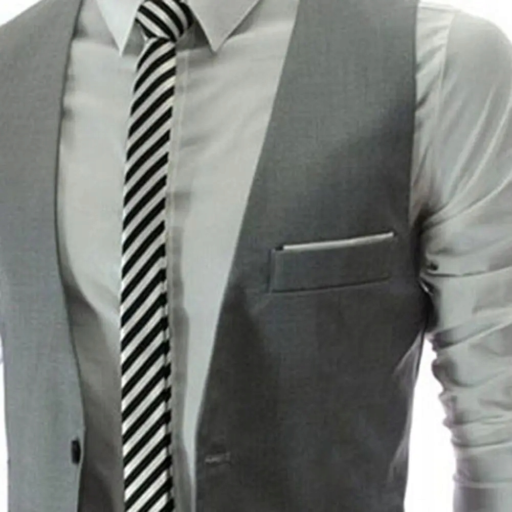 Simple Vest Business Suit Pockets Workwear Sleevel Linia regular