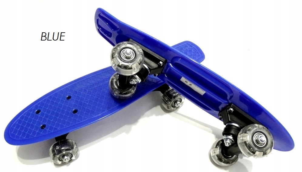 MOCNA DESKOROLKA DESKA FISZKA MAŁA 40 CM ŚWIECĄCE KÓŁKA LED 4 KOLORY Model inny