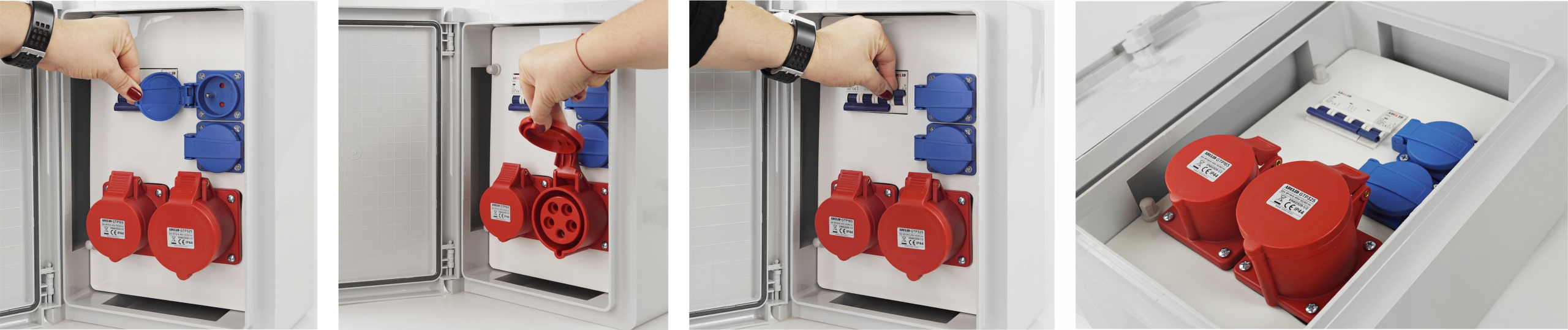 ROZDZIELNICA ELEKTRYCZNA SKRZYNKA BUDOWLANA ROZDZIELNIA ZABEZPIECZONA Prąd znamionowy 32 A