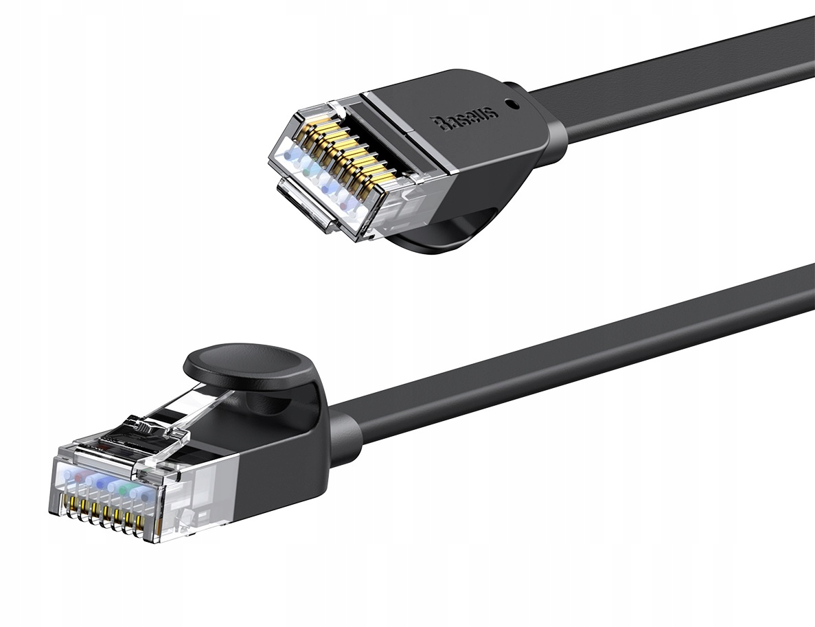 BASEUS KABEL SIECIOWY RJ45 - RJ45 LAN PRZEWÓD INTERNETOWY ETHERNET CAT6 2m Kolor czarny