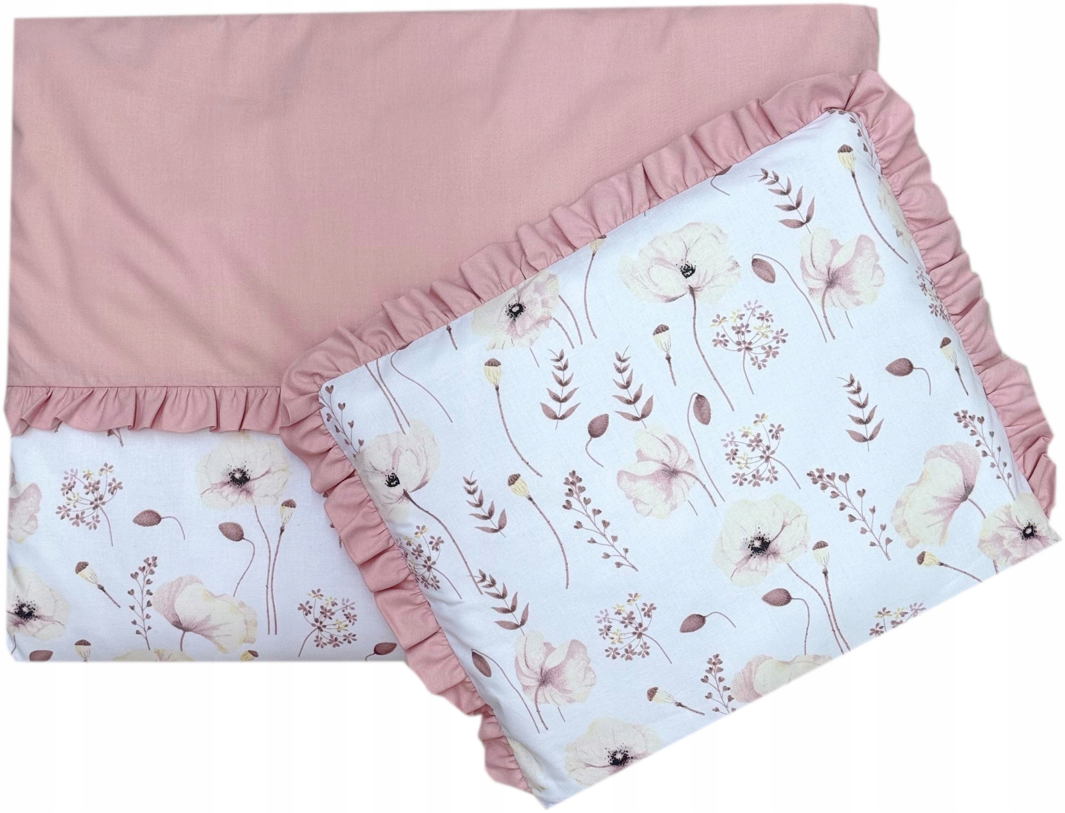 LaMinia POŚCIEL Z FALBANKĄ 90x120 do łóżeczka- dużo wzorów