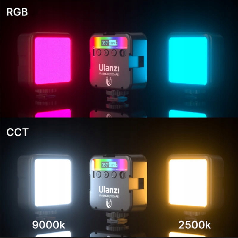 Led lampa Ulanzi VL49 2500-9000K Rgb