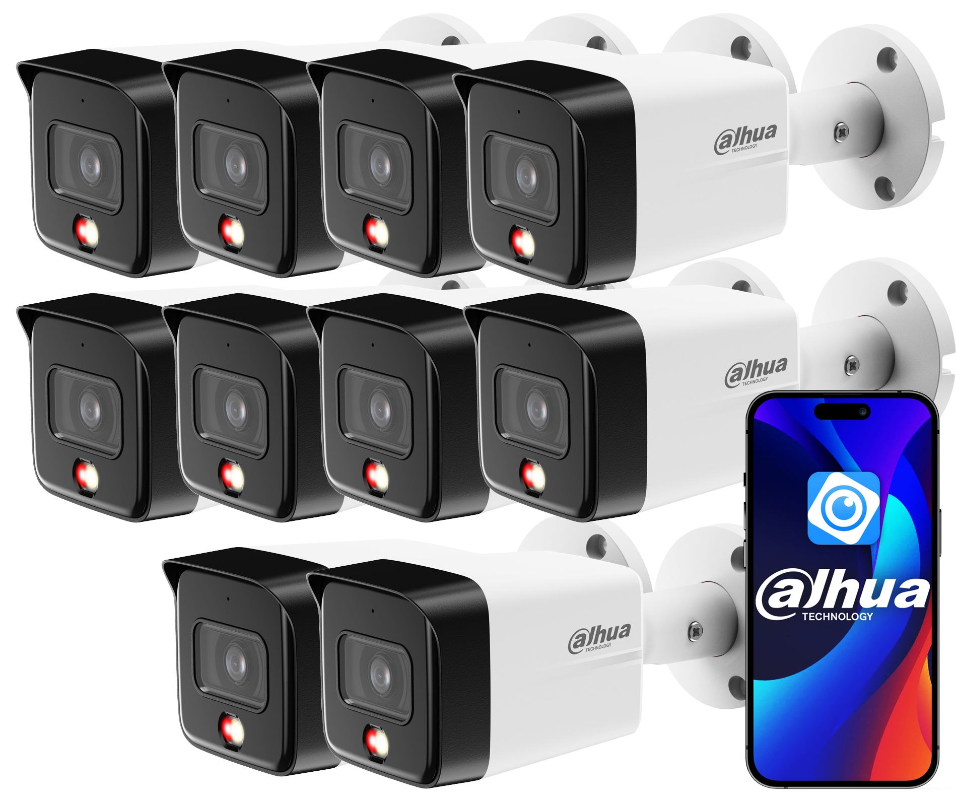 Ip kamera 6MPx 3K Dahua IPC-HFW1639TC-A-IL-0280B Sada 10 kusov