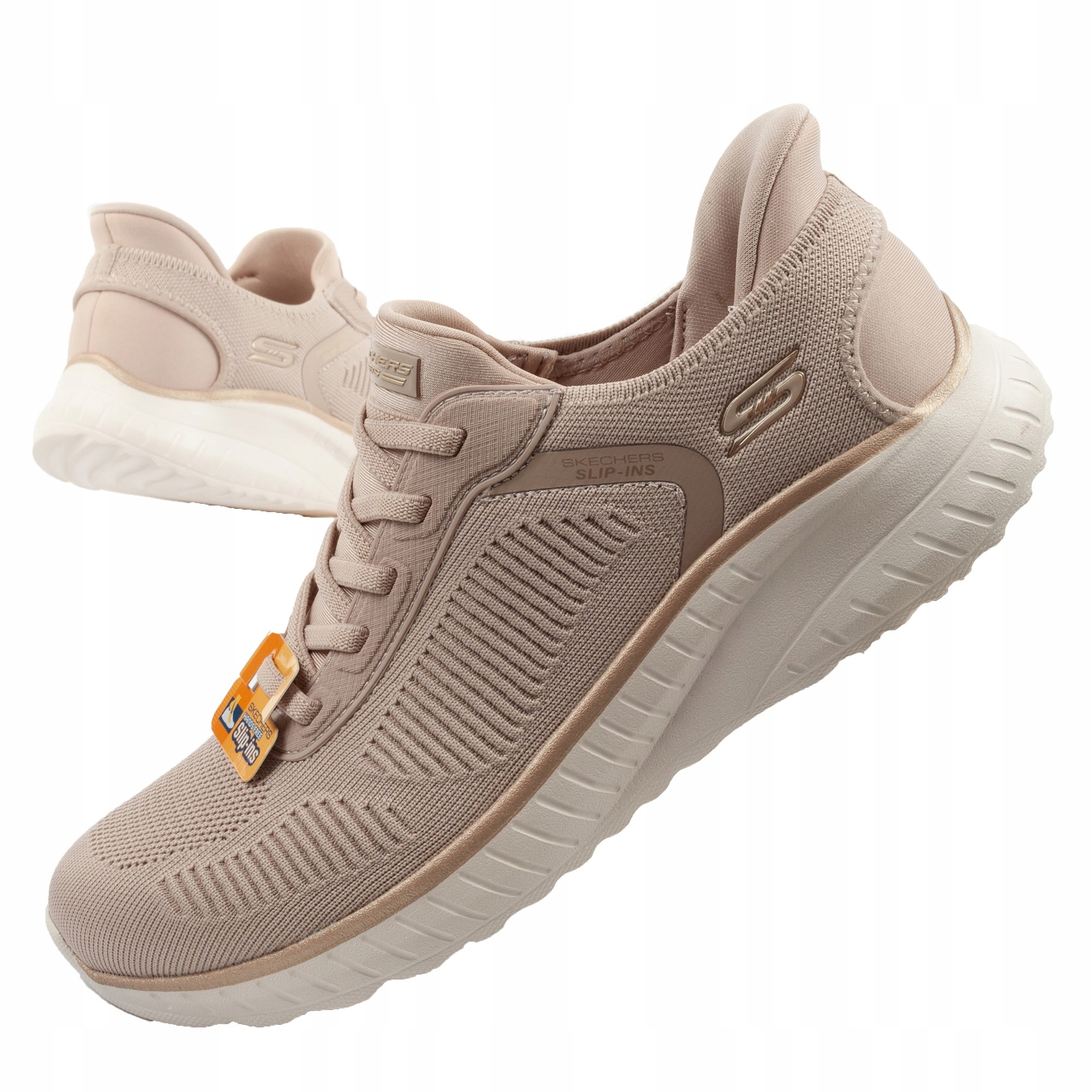 Dámské sportovní boty Skechers Bobs Squad Chaos vel.36 Slip-ins béžové