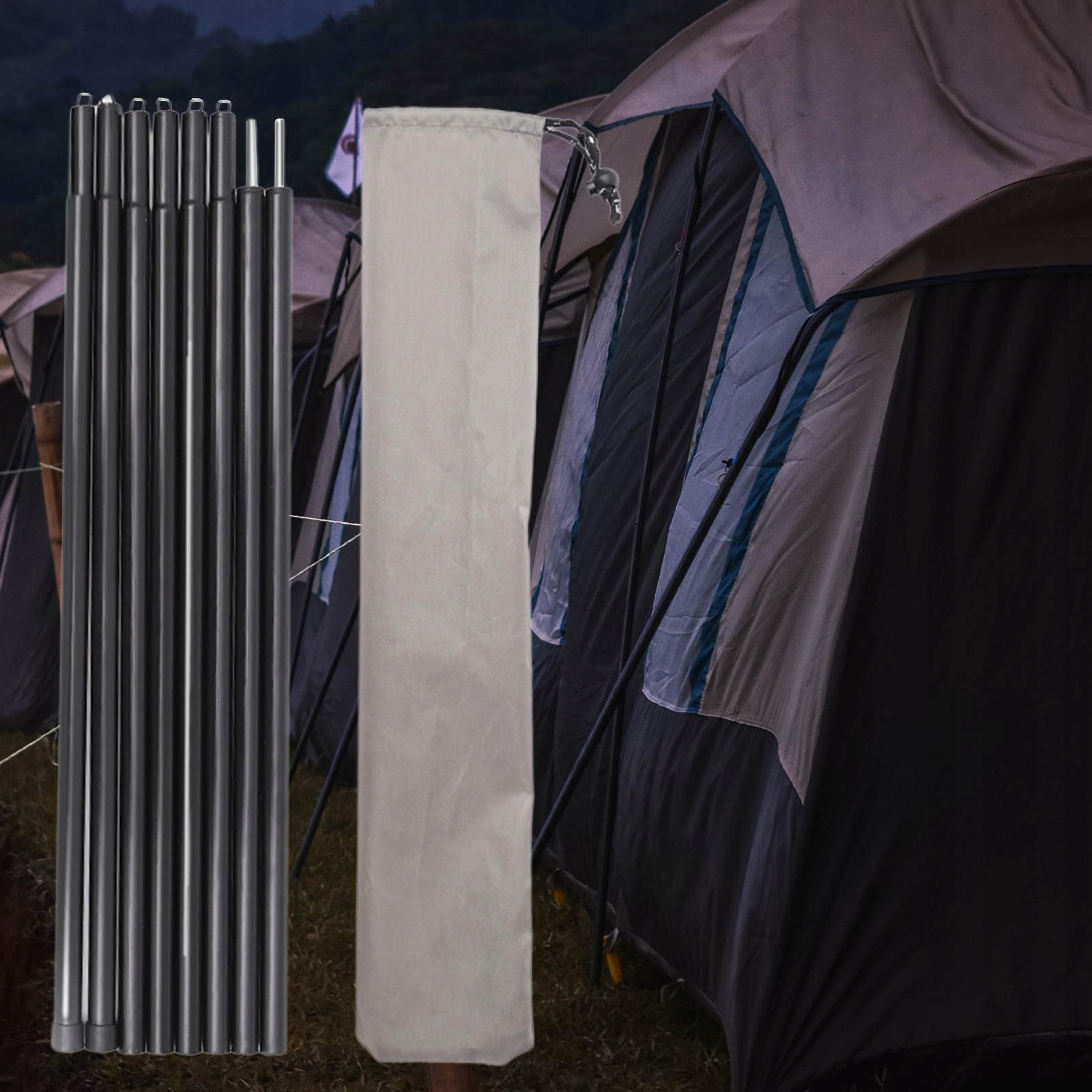 Tarp Poles Adjustable tent poles for Model inna