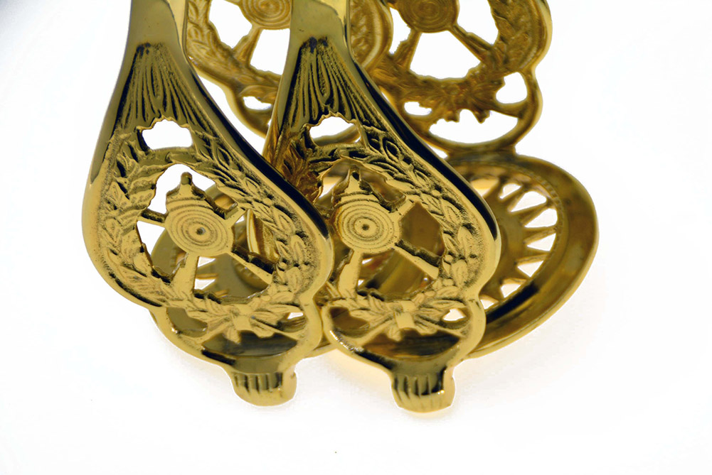 STRZEMIONA 13,5CM -UNIKAT Kolor dominujący złoty