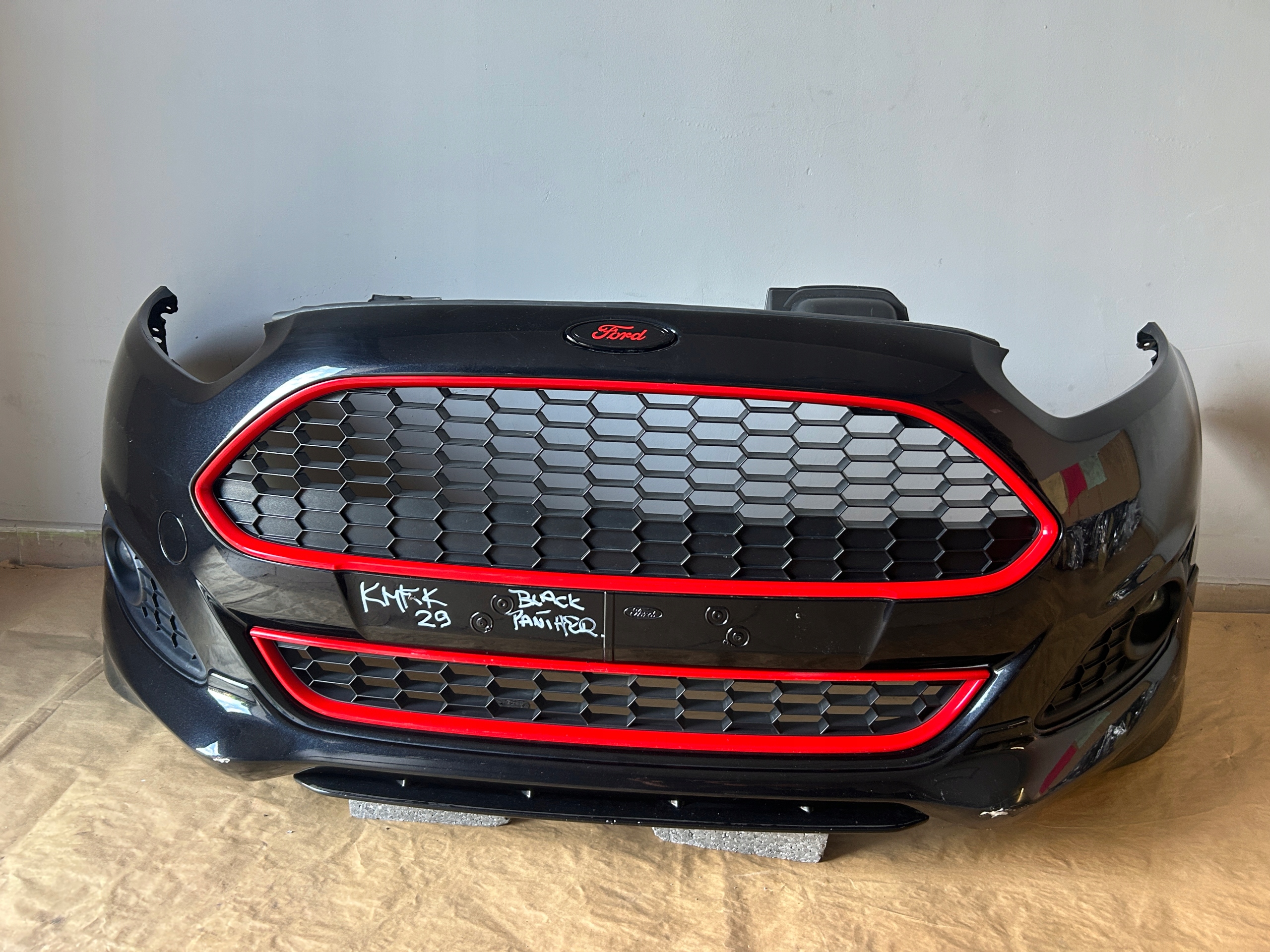 FORD FIESTA MK7 LIFT ST-LINE 2012-2017 bumper front BLACK PANTHER