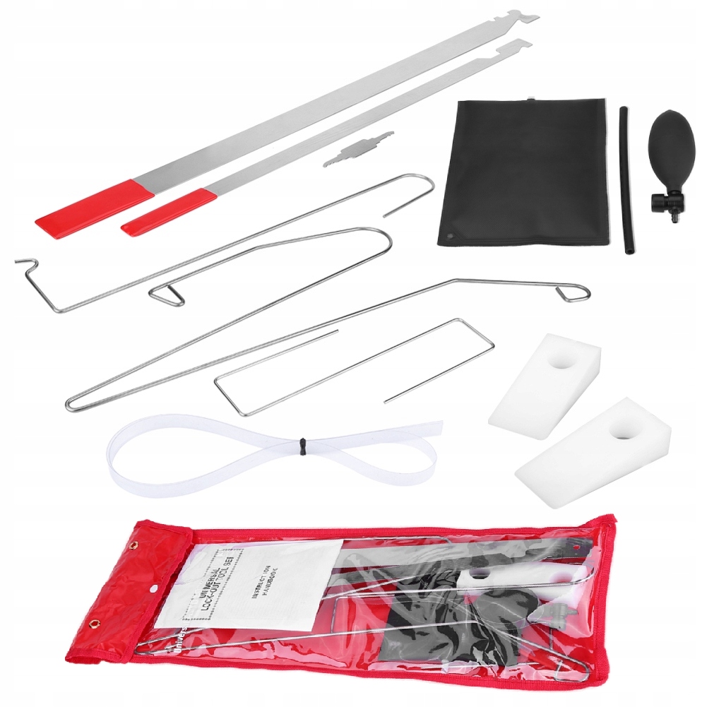 Sada pro nouzové otevírání dveří do auta s polštářem a krytem