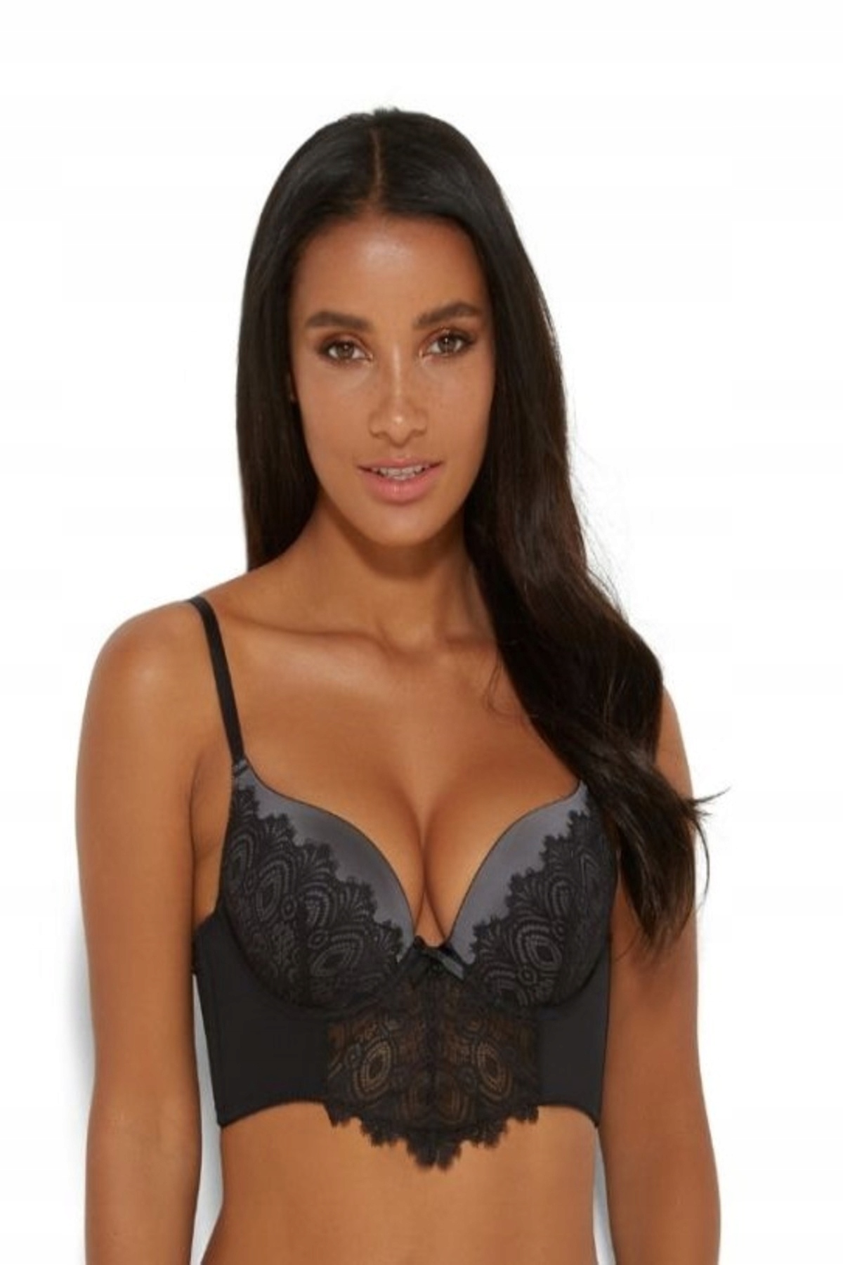 Gossard Longline 70E/32E Vip Eyelash 15501 Black Korzet