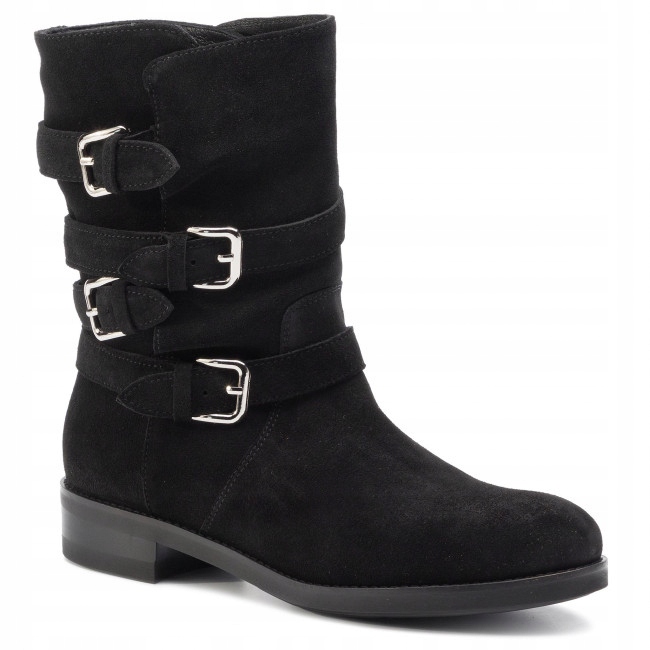 Eva Minge Dámské Kotníkové Boty Černé Kožené 36 3D1G2* Eu 36 3_1