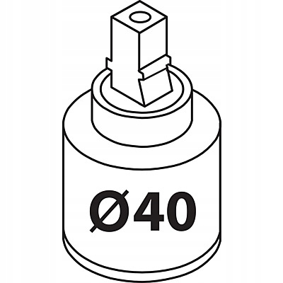 TRES GŁOWICA BATERII 9134288 40mm