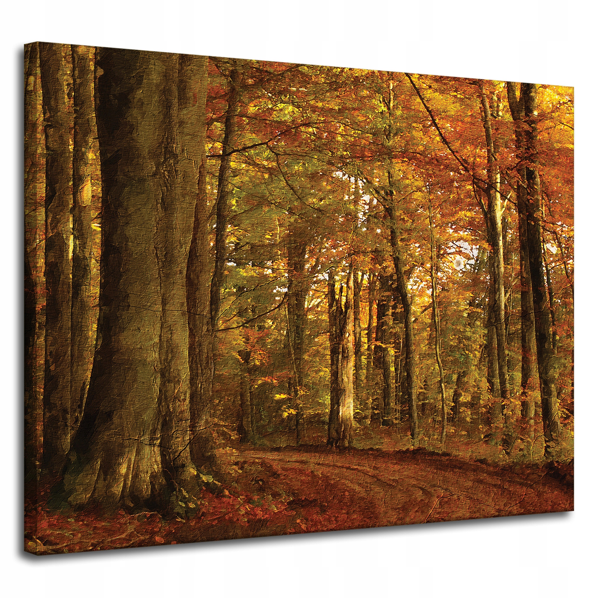 Obraz na plátně Pastelový styl Stromy Les na podzim 100x80 cm