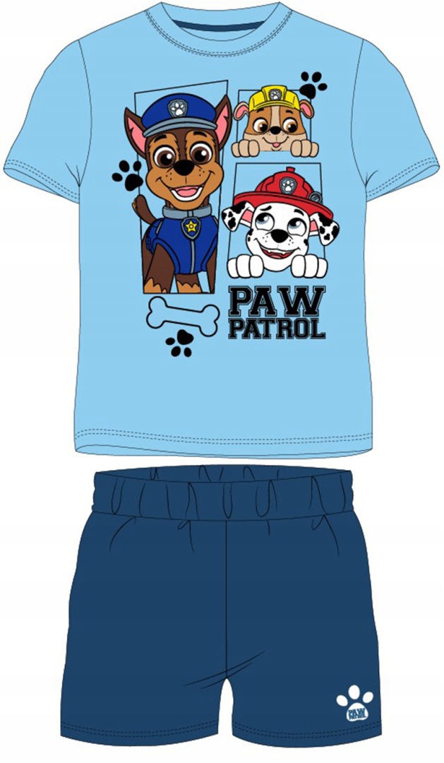 PIŻAMA PSI PATROL KOMPLET CHASE PAW RUBBLE 122