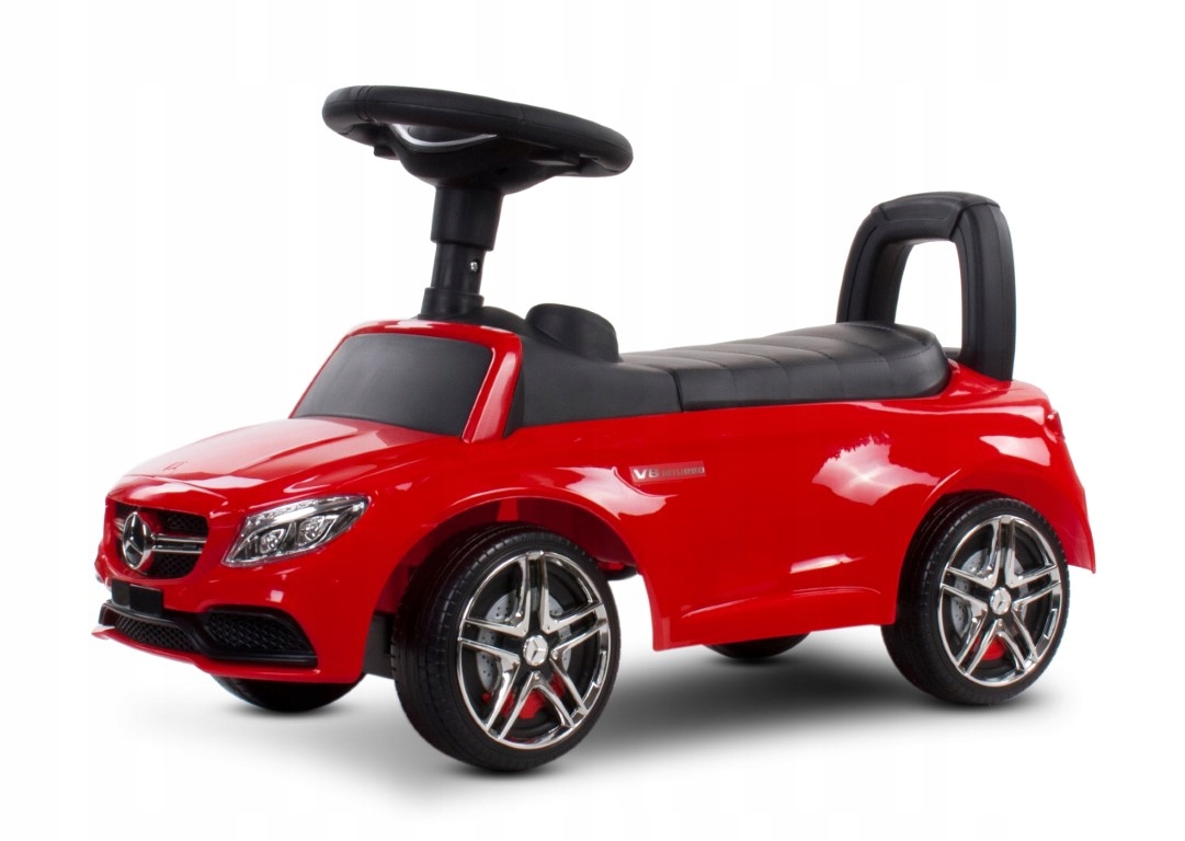 Sun Baby Mercedes amg C63 coupe pojazd autko jeździk czerwony