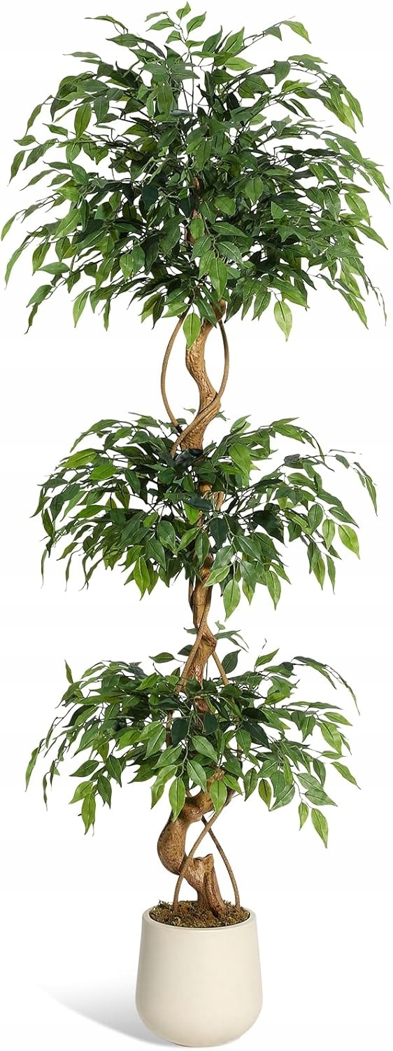Umelý fikusový strom so zakriveným kmeňom 180 cm