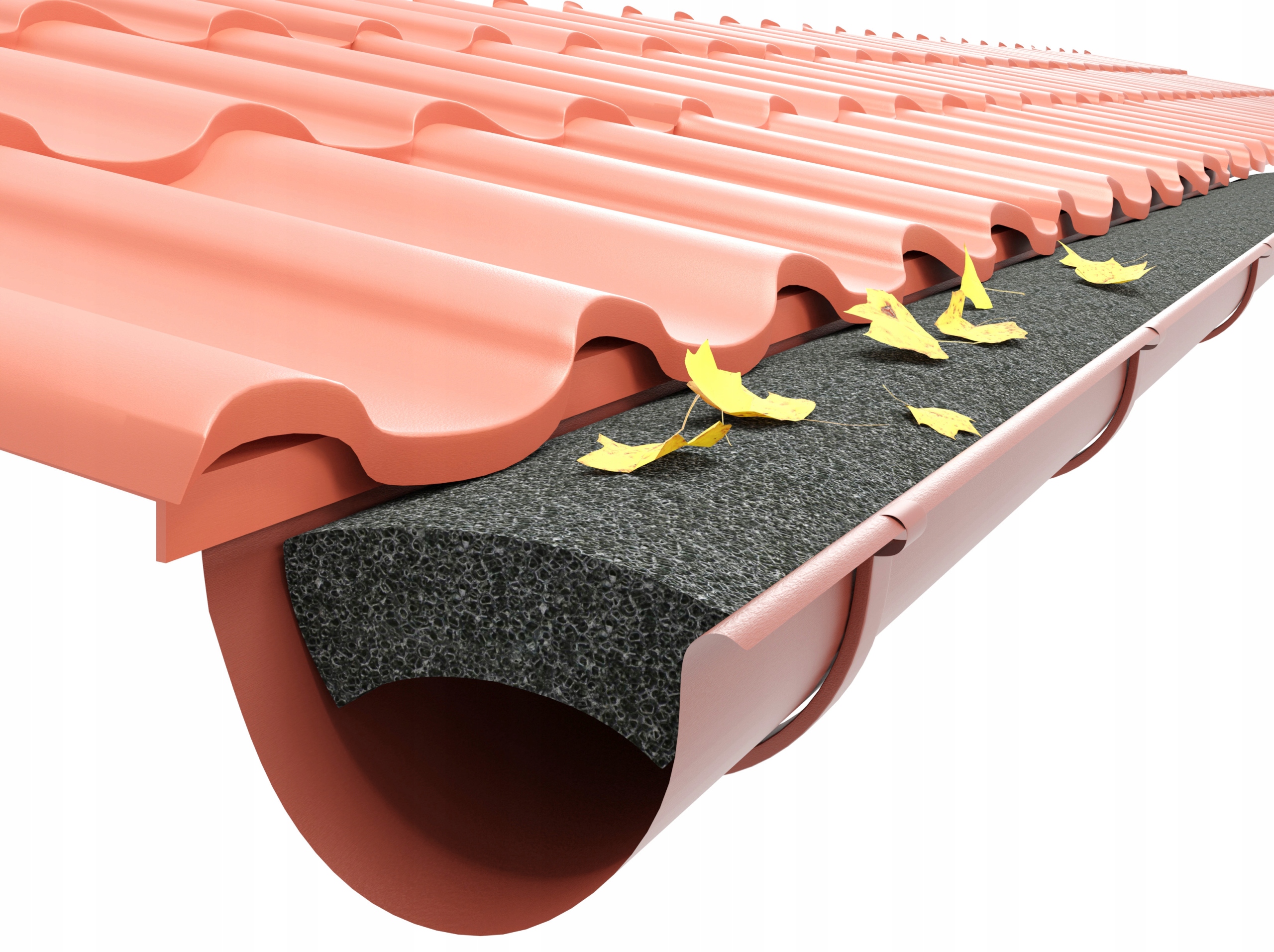 Krytka do žlabu filtr standard 112 mm pěnový Optimum 1,25 mb