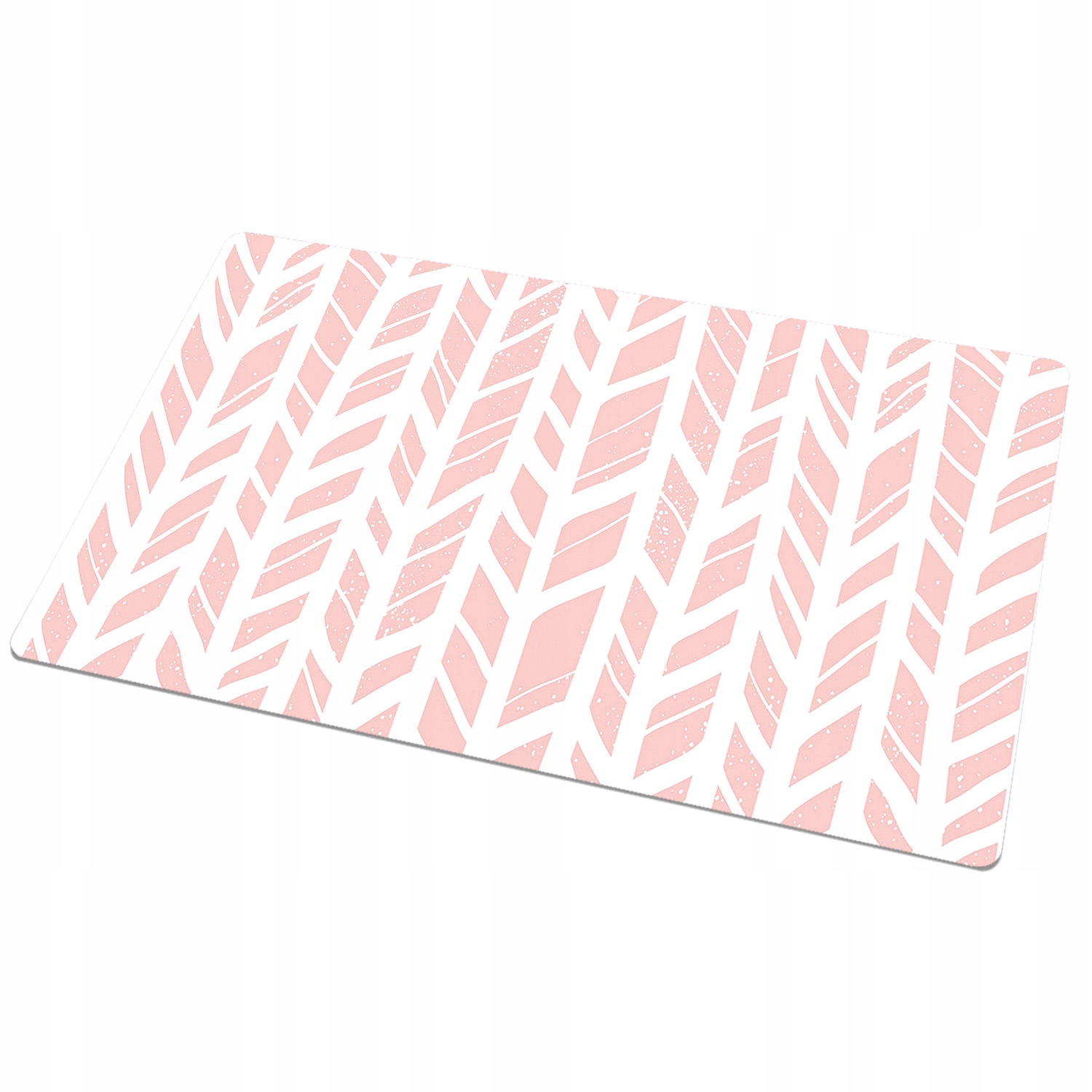 Ochronna mata blatu do pracy 100x50 Różowa jodełka